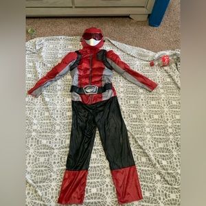 red ranger size 6 boys with mask